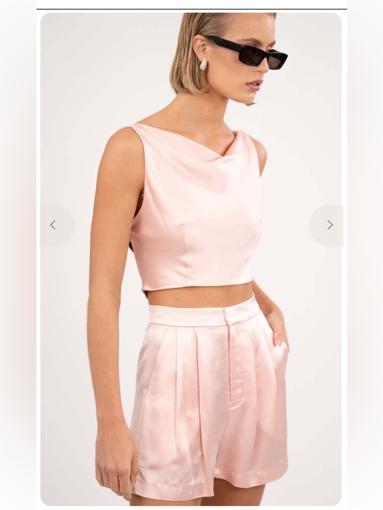 Nonchalant Label Dakota Crop Top -Pastel Pink